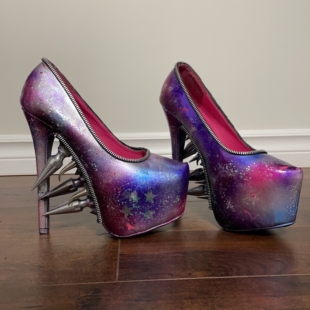 Spiked Galaxy “Intergalactic Planetary” High Heels